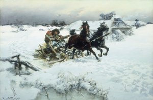 Kulig, 1896 autorstwa Jaroslav Friedrich Julius Vesin