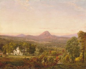 Jesienny krajobraz, Sugar Loaf Mountain, Orange County, Nowy Jork, ok. 1870-75 autorstwa Jasper Francis Cropsey