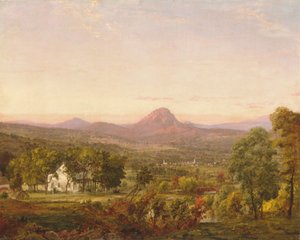 Jesienny krajobraz, Sugar Loaf Mountain, Orange County, Nowy Jork, ca. 1870-75. autorstwa Jasper Francis Cropsey