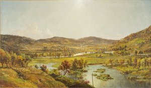 Równiny Sidney w miejscu, gdzie rzeki Susquehanna i Unadilla łączą się autorstwa Jasper Francis Cropsey