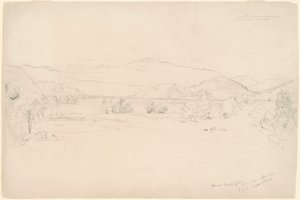 Studium dla „Widok na Mt. Waszyngton” autorstwa Jasper Francis Cropsey