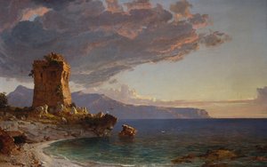 Wyspa Capri, 1893 autorstwa Jasper Francis Cropsey