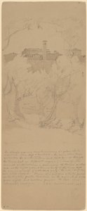 Zobacz przez drzewa w Tivoli [odbyt] autorstwa Jasper Francis Cropsey