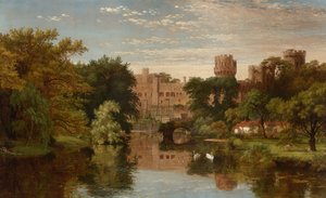 Zamek Warwick, Anglia autorstwa Jasper Francis Cropsey