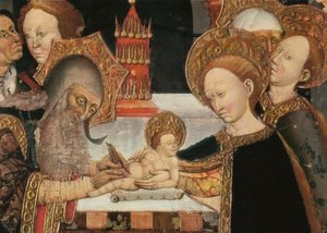 Obrzezanie Pana. Fragment ołtarza cnoty Jaume FERRER II, szkoła katalońska
