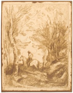 Reiter im Wald, Große Platte (Le Grand Cavalier sous Bois)