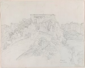Widok na Narni autorstwa Jean-Baptiste-Camille Corot