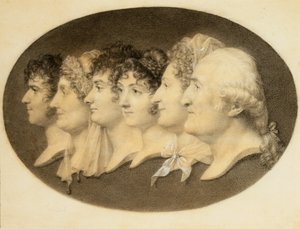 Portret profilowy Augustyna i jego rodziny