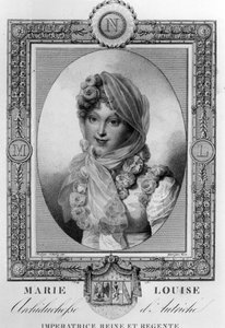 Marie-Louise Austria (1791-1847) 2. żona Napoleona I, cesarza Francji w latach 1810-1814 (rycina)