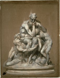 Studium do rzeźby „Ugolino i jego dzieci” autorstwa Jean Baptiste Carpeaux
