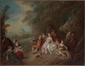 Koncert wiejski autorstwa Jean-Baptiste Joseph Pater