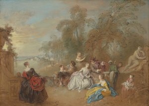 Na tarasie autorstwa Jean-Baptiste Joseph Pater