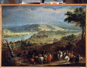 Oblężenie Namur w 1692 (Oblężenie Namur w 1692). Oblężenie miasta przez Ludwika XIV i Vaubana od 29 maja do 30 czerwca 1692 r. Obraz Jean-Baptiste Martin (Jean Baptiste Martin