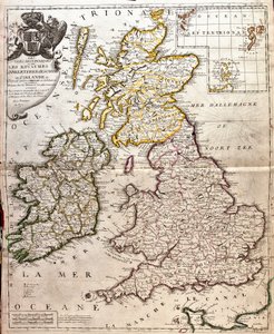 Mapa królestw Anglii, Szkocji i Irlandii (Wielka Brytania) (Grawerowanie