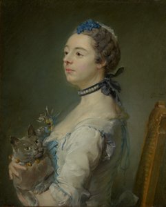 Magdalena Pinceloup de la Grange, urodzona w Parseval autorstwa Jean Baptiste Perronneau