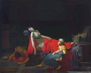 Śmierć Kleopatry autorstwa Jean-Baptiste Regnault