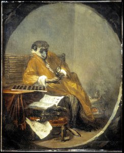 Małpa - J.B. Chardin autorstwa Jean Baptiste Simeon Chardin