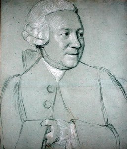 Portret mężczyzny trzymającego książkę (czarna, biała i czerwona kreda na papierze) autorstwa Jean Étienne Liotard