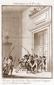 Rewolucja Francuska - Wydarzenie z 6 października autorstwa Jean Francois Janinet