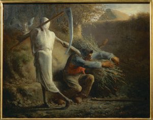 Śmierć i drwal (obraz na płótnie) autorstwa Jean-Francois Millet