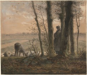 Spadające liście autorstwa Jean-Francois Millet
