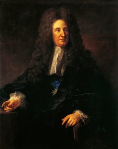 Portret Jules Hardouin Mansart (1646-1708), francuski architekt, czołowa postać francuskiej architektury barokowej, obraz Jean-Francois Millet (1814-1875) autorstwa Jean Francois Millet