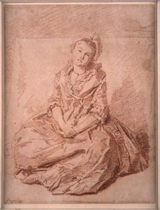 Siedząca dziewczyna autorstwa Jean Honore Fragonard