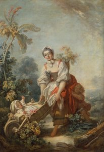 Radości macierzyństwa autorstwa Jean Honore Fragonard