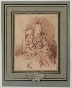 Siedząca młoda dziewczyna, 1785 autorstwa Jean Honore Fragonard