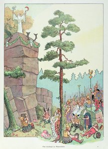 Festiwal Druidów w Maennelstein, Alzacja, ilustracja z „Histoire d