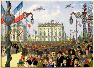 Moja wieś, ci, którzy nie zapominają: 14 lipca autorstwa Jean Jacques (1873 1951) Waltz