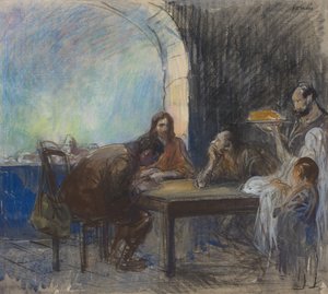 Wieczerza w Emaus autorstwa Jean-Louis Forain