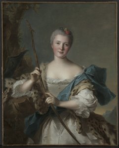 Portret kobiety jako Diana autorstwa Jean-Marc Nattier