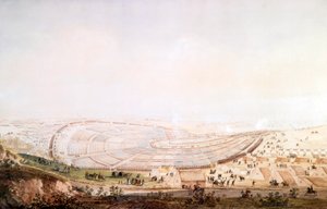 Widok armii w obozie Boulogne-sur-Mer autorstwa Jean Rodolphe Gautier