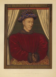 Karol VII, król Francji (chromolitho)