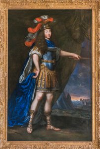 Portret Ludwika XIV z antykiem - obraz przypisywany Jeanowi Nocretowi (1615-1672) - Musee du Domaine departemental de Sceaux