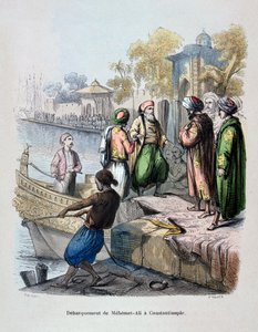 Mahomet Ali przybywający do Konstantynopola, ok. 1847 r. autorstwa Jean Adolphe Beauce