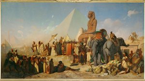 Kambyzes i Psammetich ... autorstwa Jean Adrien Guignet