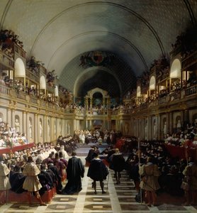 Zgromadzenie stanów generalnych 27 października 1614 r. autorstwa Jean Alaux