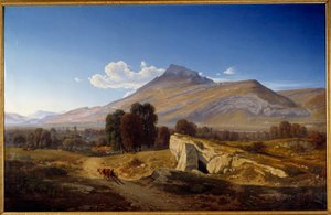 Widok na dolinę Isere w Saint Egreve. Obraz Jeana Alexisa Acharda (1807-1884)
