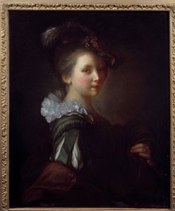 Portret kobiety Malarstwo Jean Alexis Grimou (1680-1740) XVIII-wieczna Tuluza, Musee des Augustins