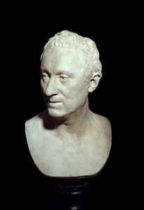 Popiersie z terakoty filozofa Denisa Diderota (1713-1784) Rzeźba Jean Antoine Houdona (1741-1828) 1771 Paryż, Musee du Louvre autorstwa Jean Antoine Houdon