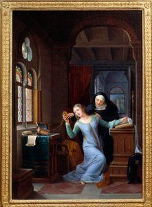 Heloise (1101-1164) w duchu życia monastycznego Historia Heloise i Abelard, legendarnej pary. Obraz Jeana Antoine