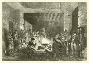 Posada, karczma w Sierra Nevada, Hiszpania (grafika)