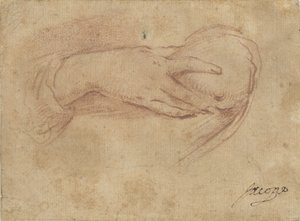 Ręka na piersi autorstwa Jean Antoine Watteau (rejected attribution)