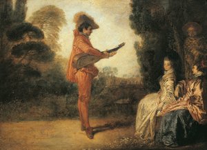 Castor (czarownik), ok. 1713-1714, Jean-Antoine Watteau (1684-1721), olej na płótnie autorstwa Jean Antoine Watteau