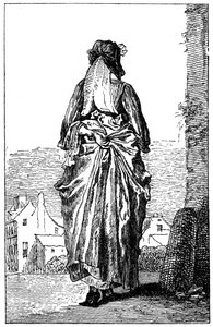 Kostium francuski, 1885. autorstwa Jean Antoine Watteau