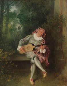 Mezzetin, ok. 1718-20 (olej na płótnie) autorstwa Jean Antoine Watteau