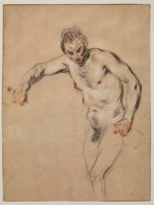 Satyr rozlewający wino, 1717 autorstwa Jean Antoine Watteau