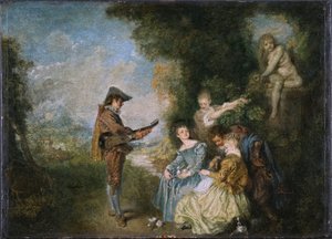 Szwedzki: Lekcja miłości
 Lekcja miłości autorstwa Jean Antoine Watteau